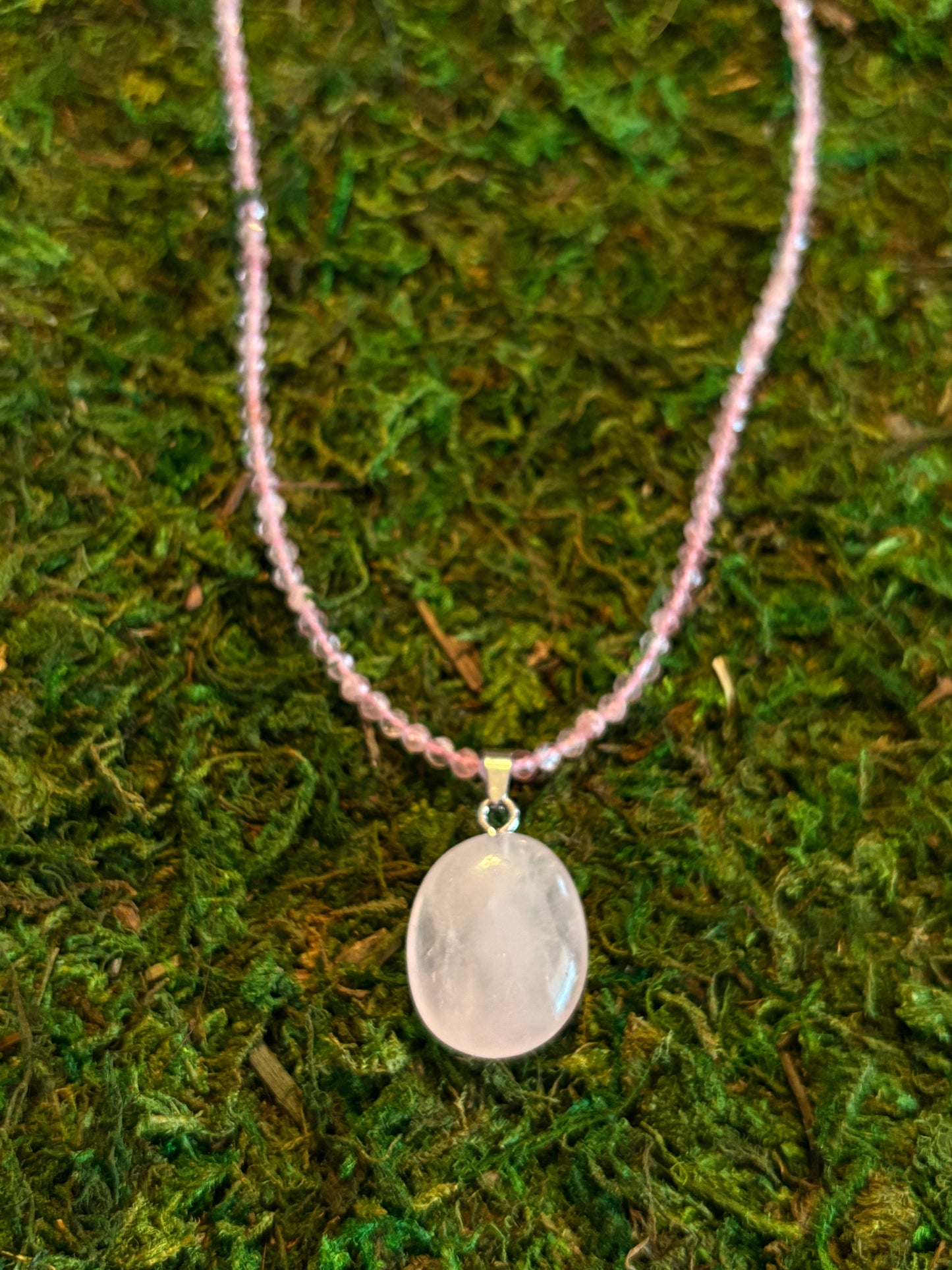 Strawberry Quartz & Rose Quartz Necklace