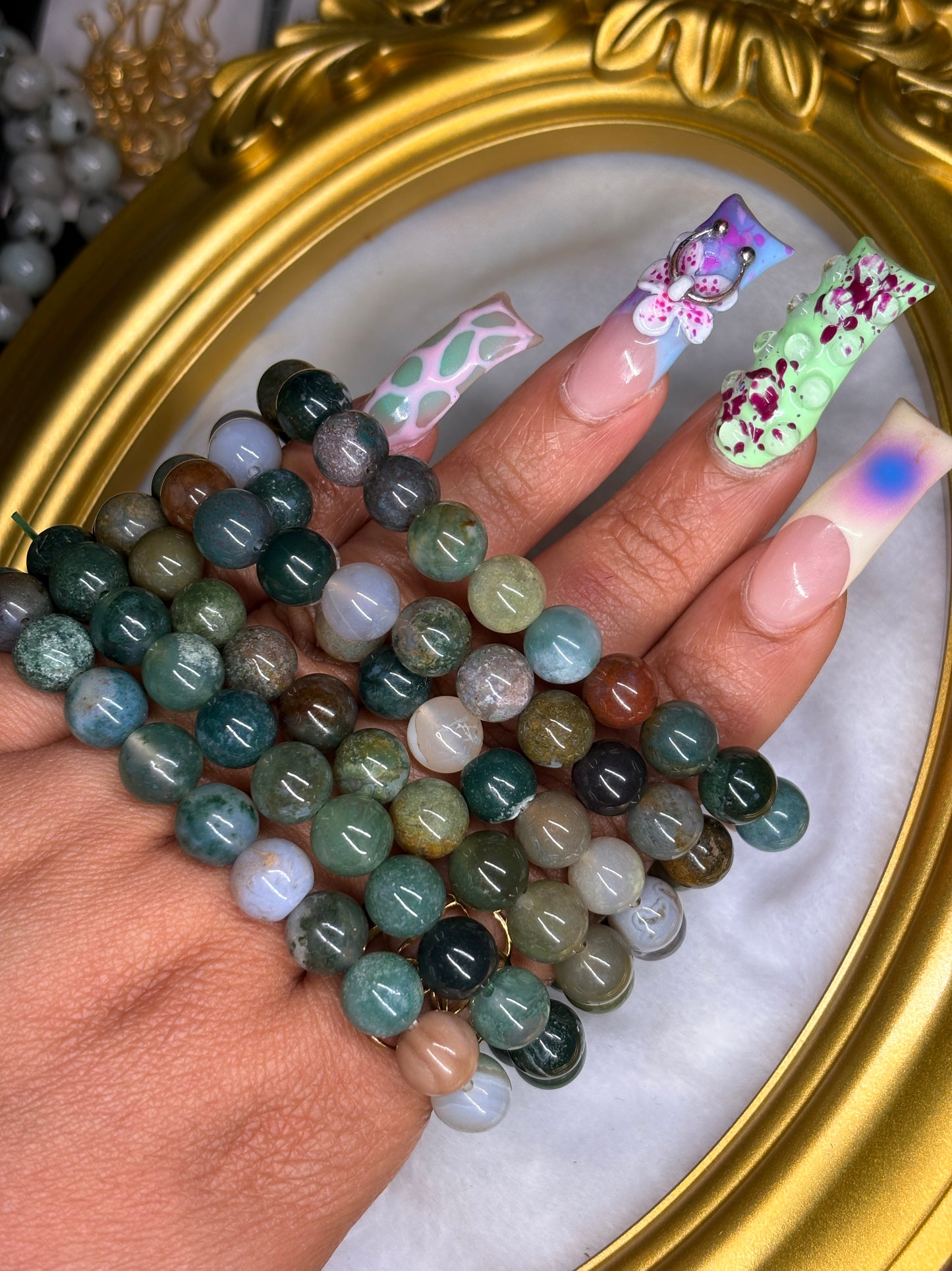 Moss Agate Bracelet🌿