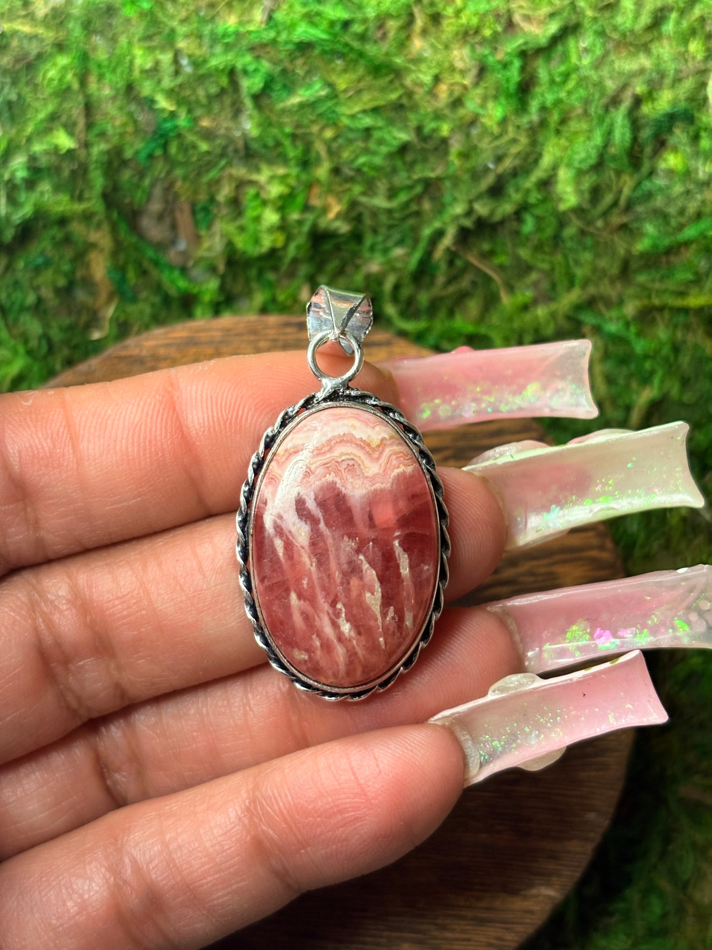 Rhodochrosite Pendant✨