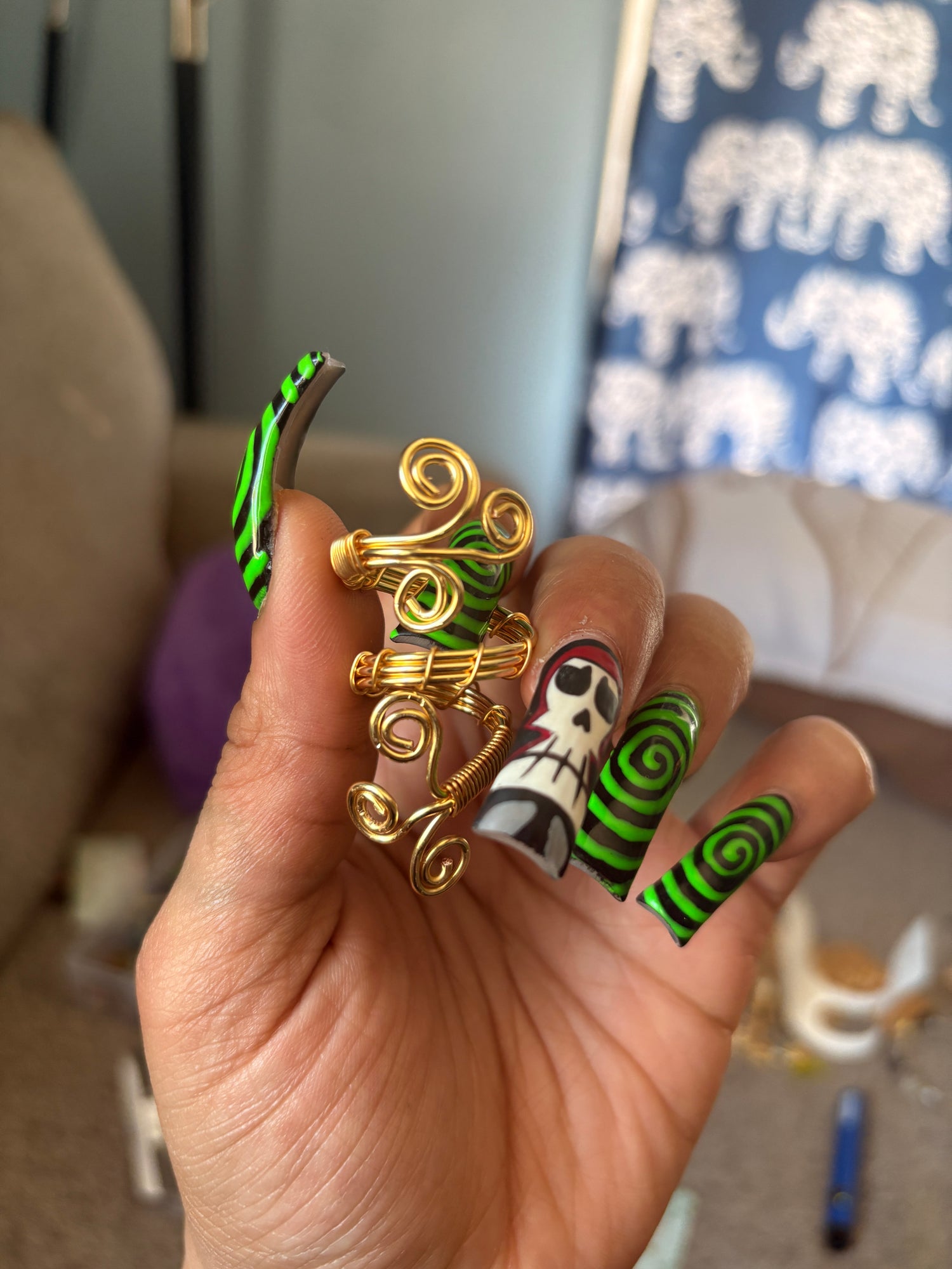 Chunky Wire Wrapped Rings✨🧚🏽‍♀️