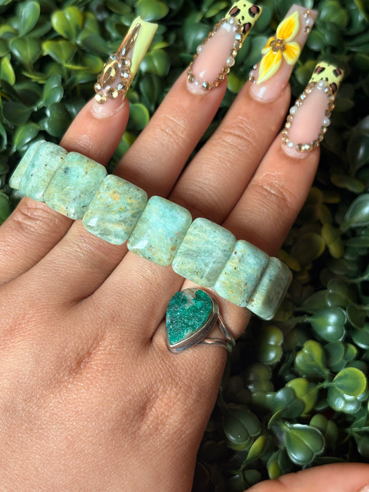 Amazonite Bangle Bracelet