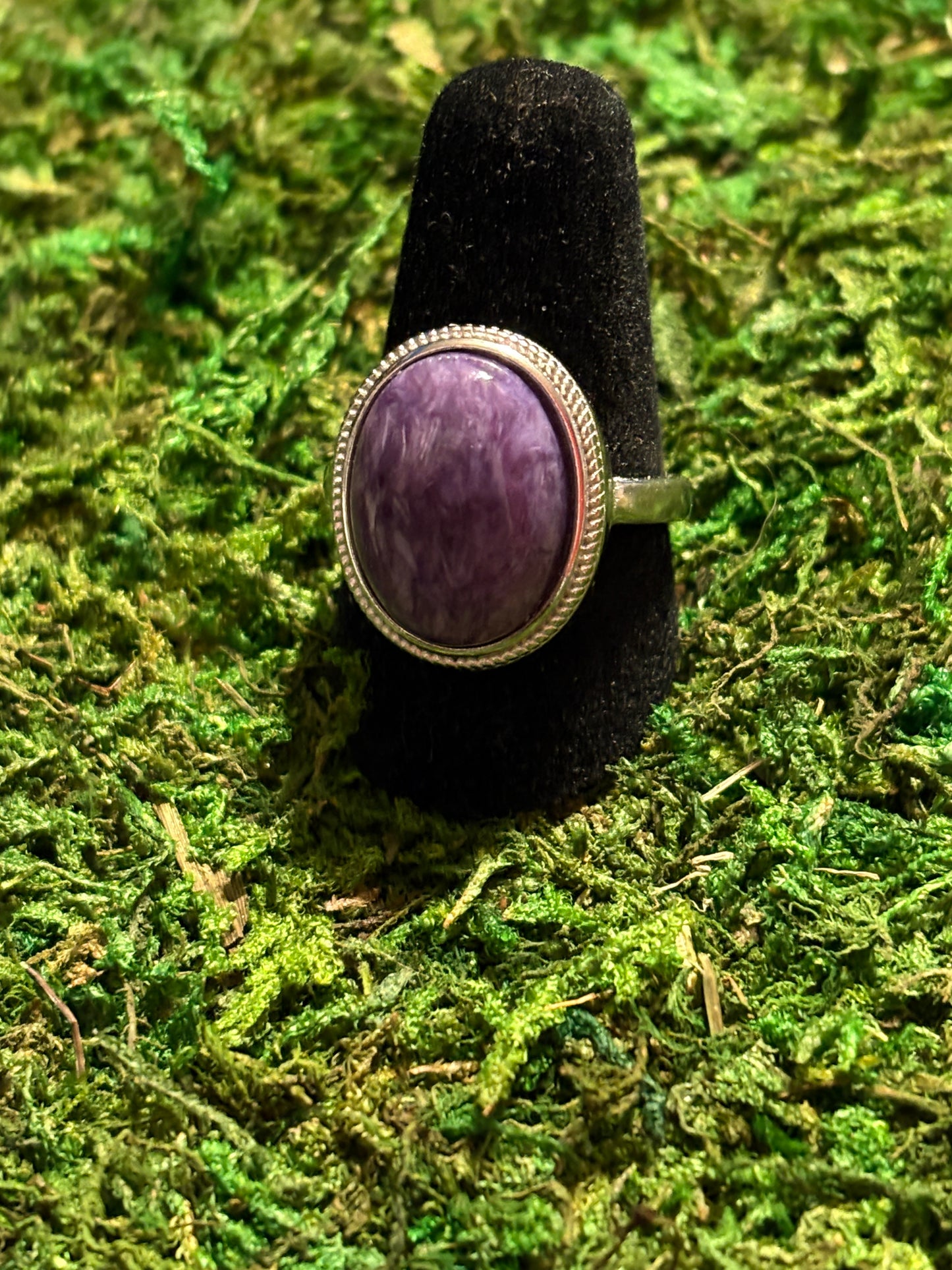 Charoite Ring (8) (9) (10)