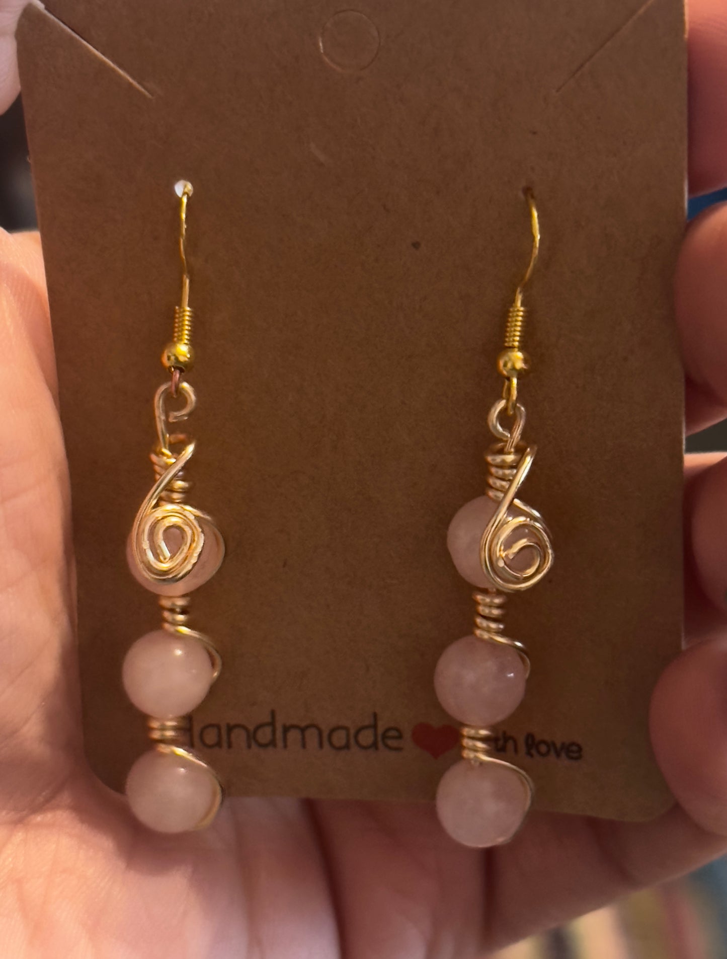 Rose Quartz Earrings