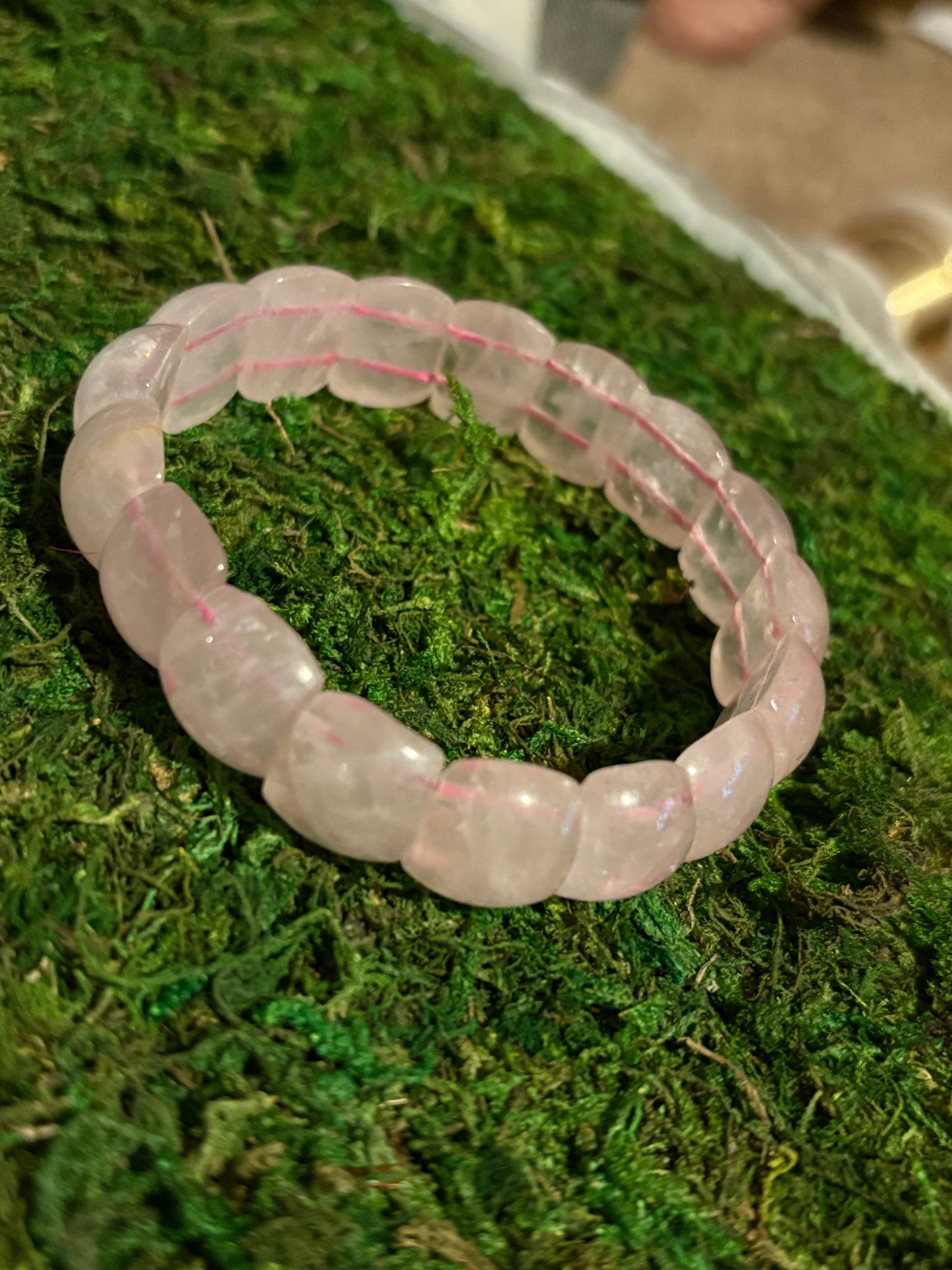 Chunky Rose Quartz Bracelet