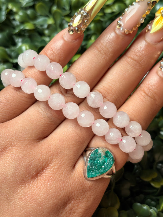 Rose Quartz🩷 faceted