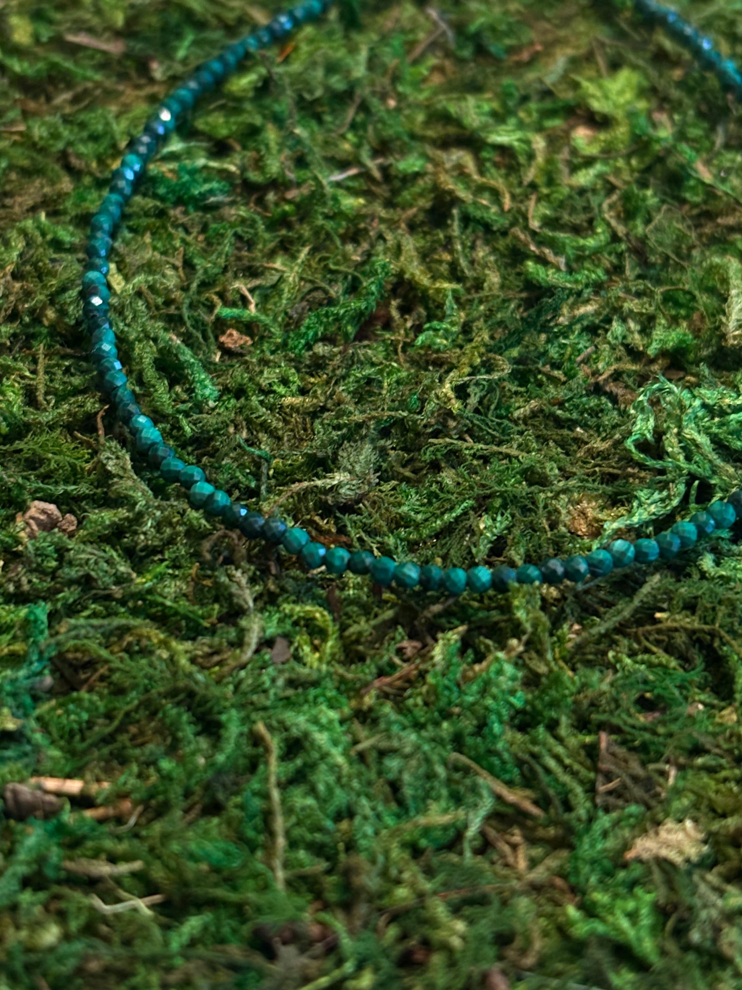 Malachite anklets