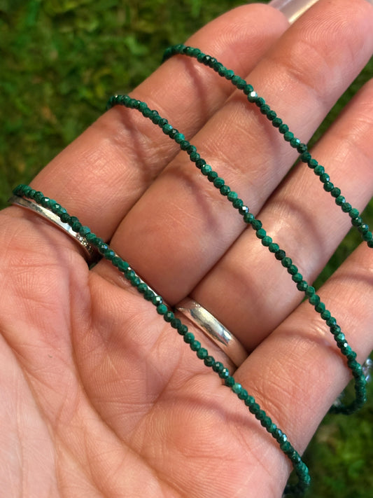 Malachite anklets