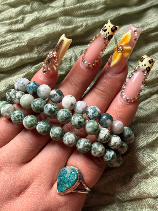 Green spotted jasper