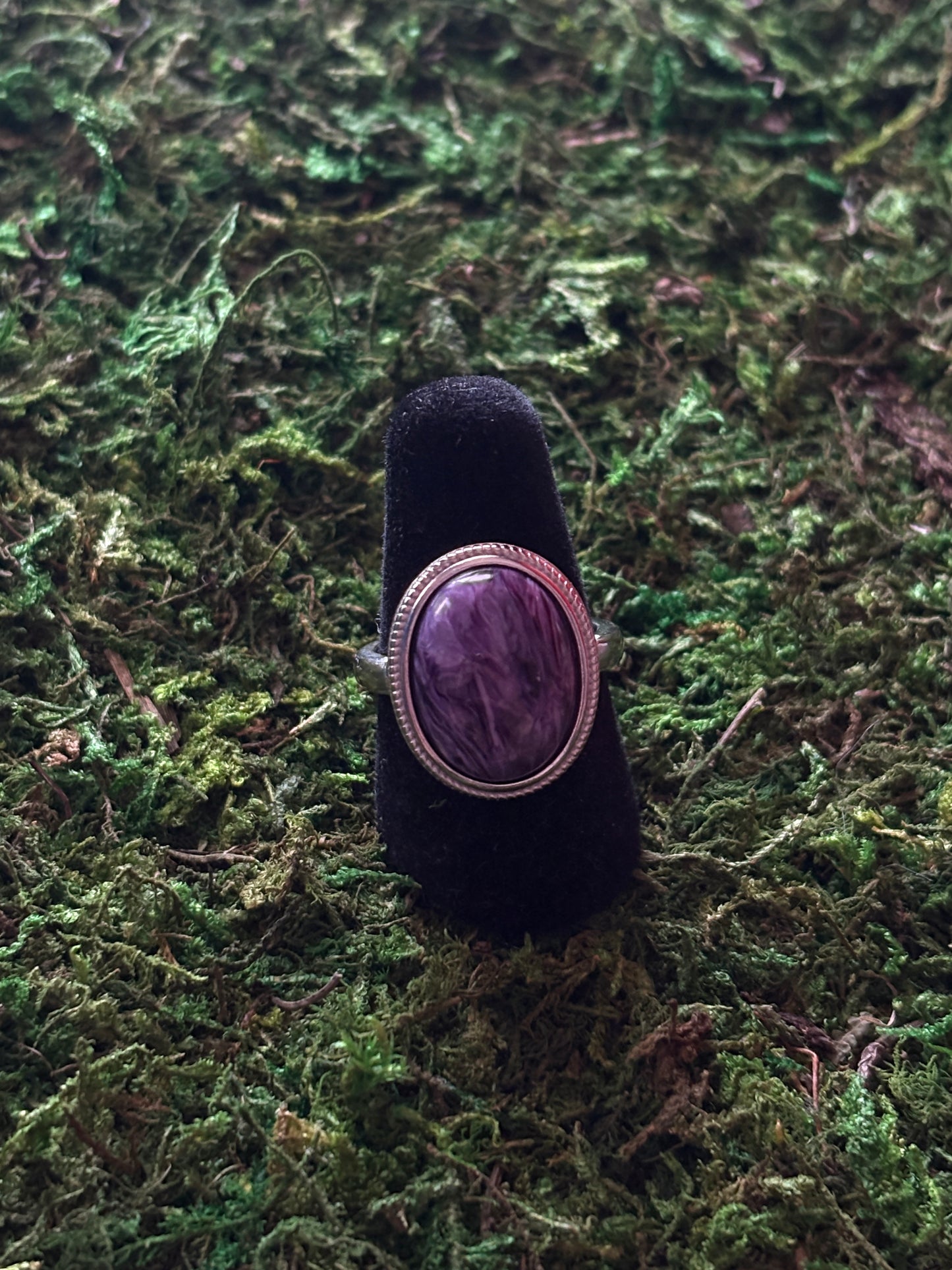 Charoite Ring (8) (9) (10)