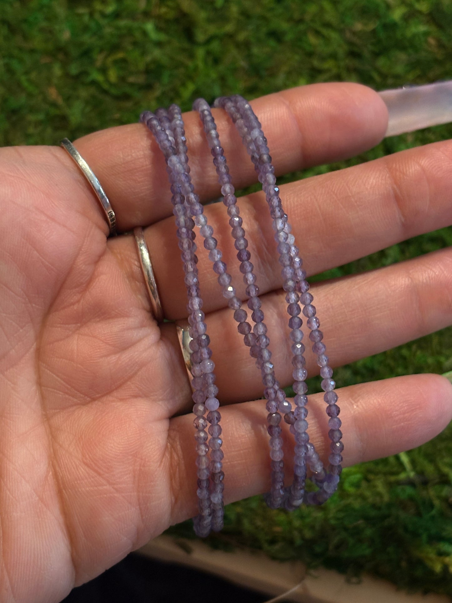 Amethyst anklets