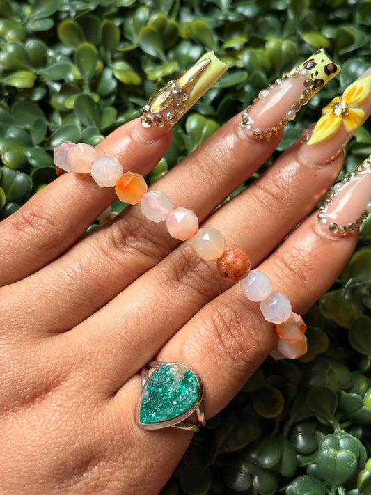 Faceted Fire Quartz