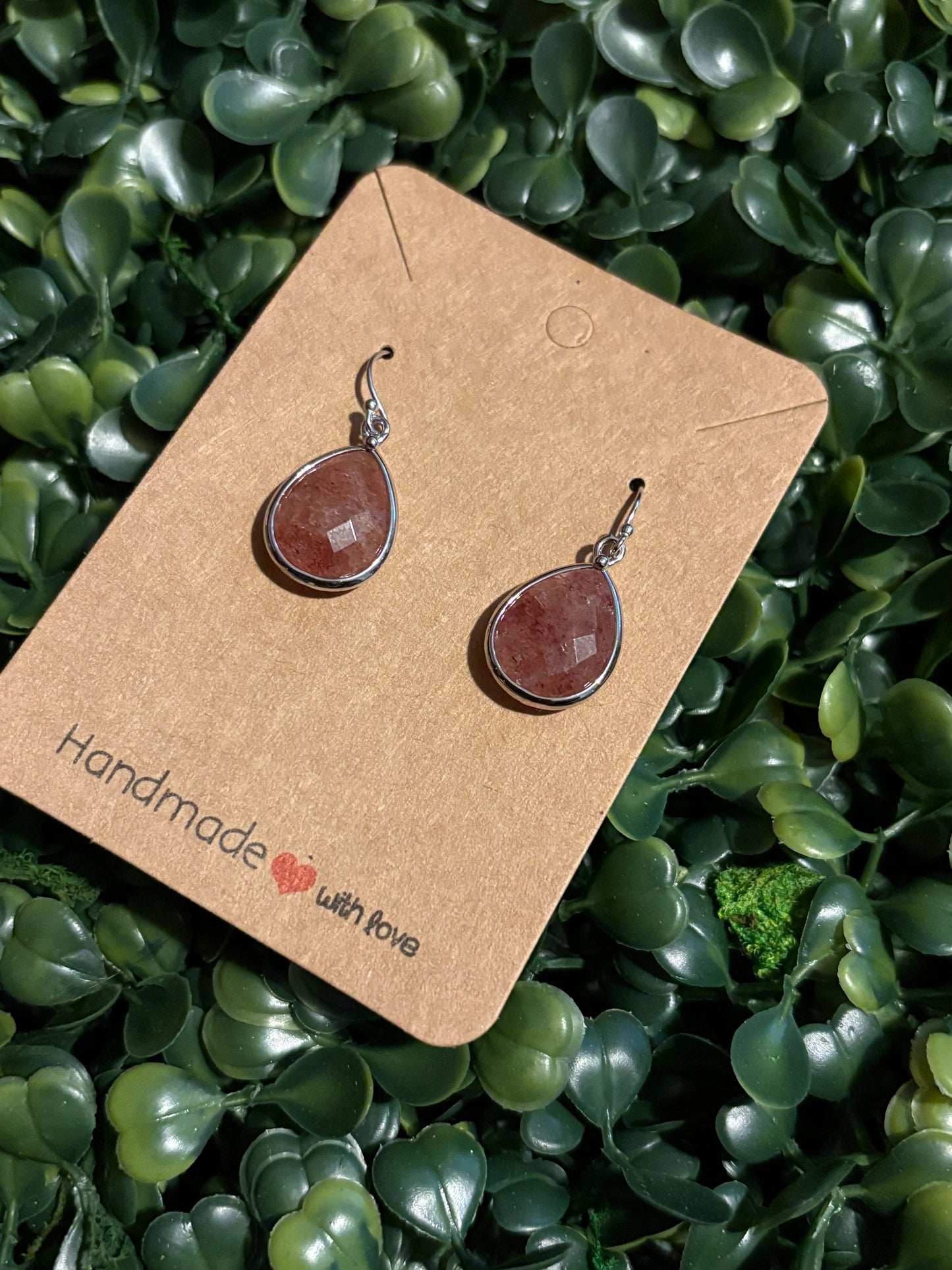 Strawberry Quartz Earrings