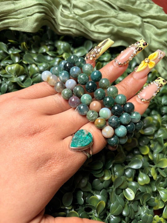 Moss Agate Bracelet🌿